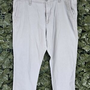 Old Navy Men's Broken-In Khakis Light Gray Pants